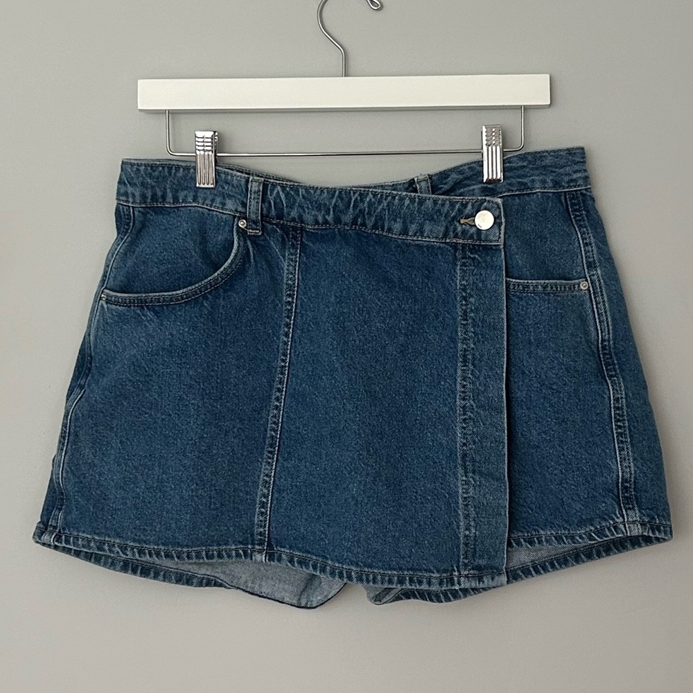 Zara Denim Wrap Skort